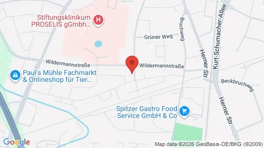 Apartments for rent i Recklinghausen - kort over placeringen