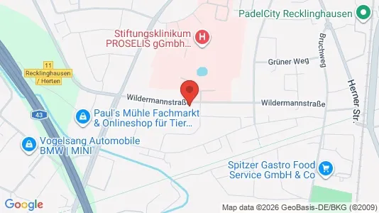 Apartments for rent i Recklinghausen - kort over placeringen