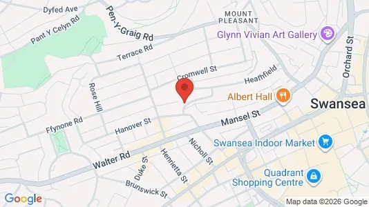 Apartments for rent i Swansea - West Glamorgan - kort over placeringen