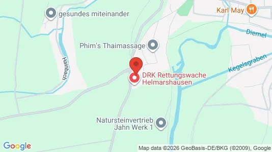 Apartments for rent i Kassel - kort over placeringen