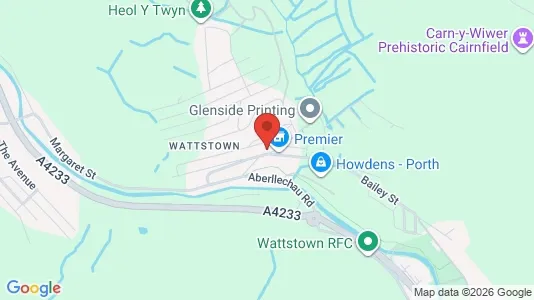 Apartments for rent i Porth - Mid Glamorgan - kort over placeringen