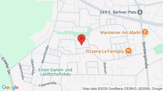 Apartments for rent i Recklinghausen - kort over placeringen