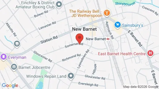 Apartments for rent i Barnet - Hertfordshire - kort over placeringen