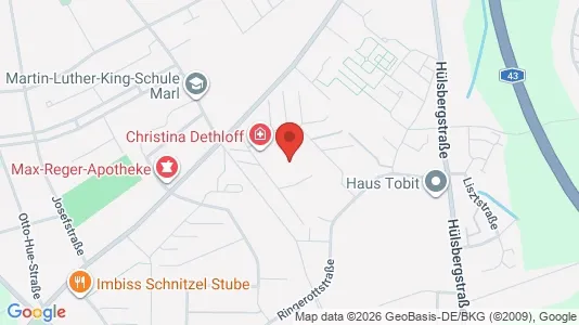 Apartments for rent i Recklinghausen - kort over placeringen