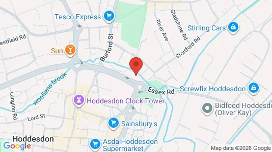 Apartments for rent i Hoddesdon - Hertfordshire - kort over placeringen