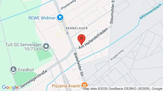 Apartments for rent i Paderborn - kort over placeringen