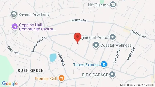 Apartments for rent i Clacton-on-Sea - Essex - kort over placeringen