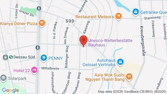 Apartments for rent i Dessau-Roßlau - kort over placeringen