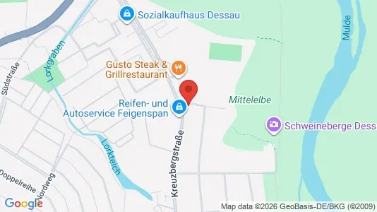 Apartments for rent i Dessau-Roßlau - kort over placeringen