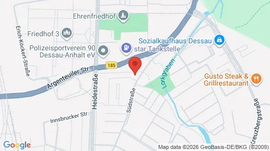 Apartments for rent i Dessau-Roßlau - kort over placeringen