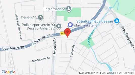 Apartments for rent i Dessau-Roßlau - kort over placeringen