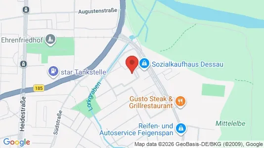 Apartments for rent i Dessau-Roßlau - kort over placeringen