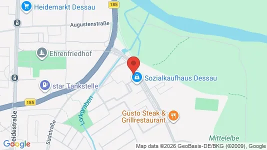 Apartments for rent i Dessau-Roßlau - kort over placeringen