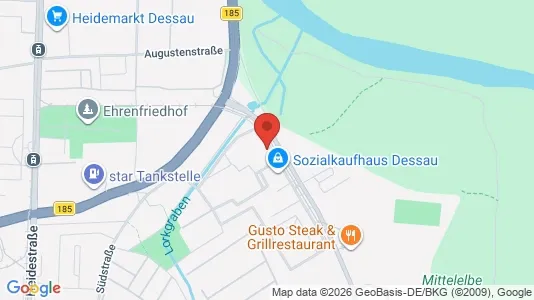 Apartments for rent i Dessau-Roßlau - kort over placeringen