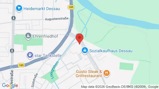 Apartments for rent i Dessau-Roßlau - kort over placeringen