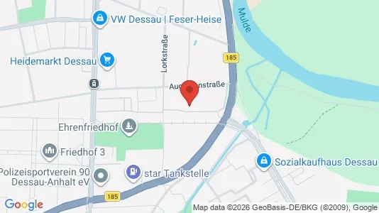 Apartments for rent i Dessau-Roßlau - kort over placeringen