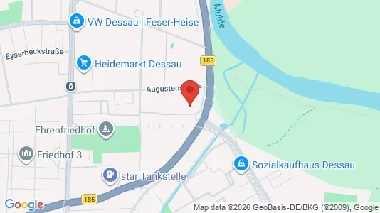 Apartments for rent i Dessau-Roßlau - kort over placeringen