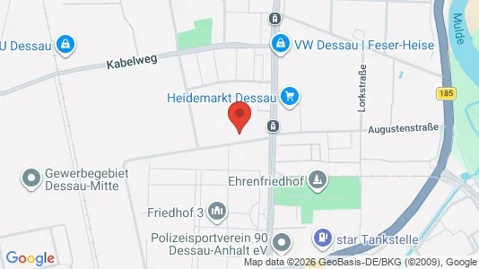 Apartments for rent i Dessau-Roßlau - kort over placeringen