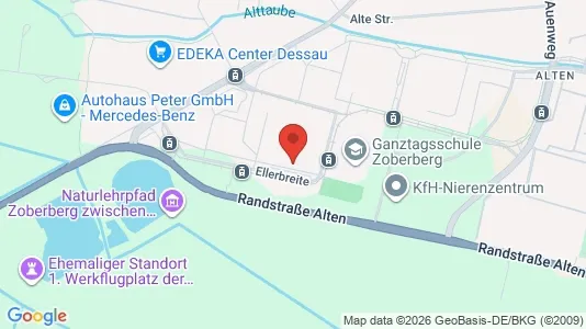 Apartments for rent i Dessau-Roßlau - kort over placeringen
