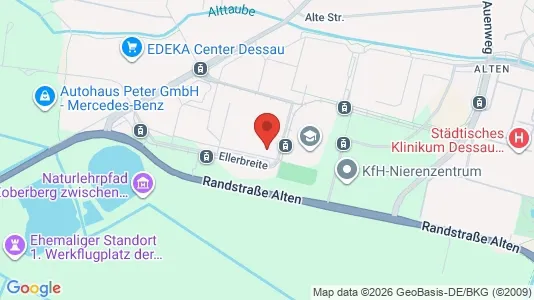 Apartments for rent i Dessau-Roßlau - kort over placeringen