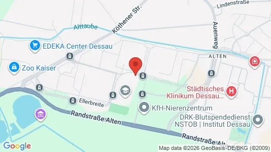 Apartments for rent i Dessau-Roßlau - kort over placeringen