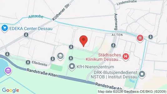 Apartments for rent i Dessau-Roßlau - kort over placeringen