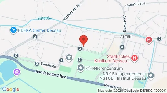 Apartments for rent i Dessau-Roßlau - kort over placeringen