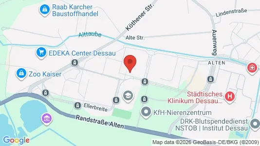 Apartments for rent i Dessau-Roßlau - kort over placeringen