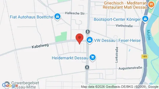Apartments for rent i Dessau-Roßlau - kort over placeringen