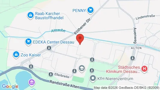 Apartments for rent i Dessau-Roßlau - kort over placeringen