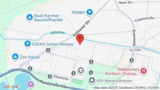 Apartments for rent i Dessau-Roßlau - kort over placeringen
