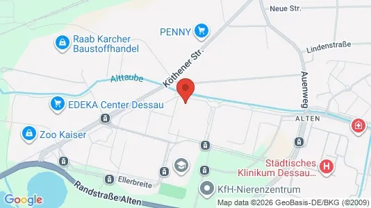Apartments for rent i Dessau-Roßlau - kort over placeringen