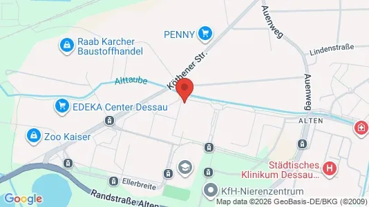 Apartments for rent i Dessau-Roßlau - kort over placeringen