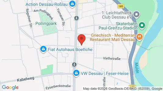 Apartments for rent i Dessau-Roßlau - kort over placeringen