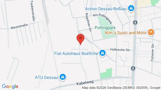 Apartments for rent i Dessau-Roßlau - kort over placeringen