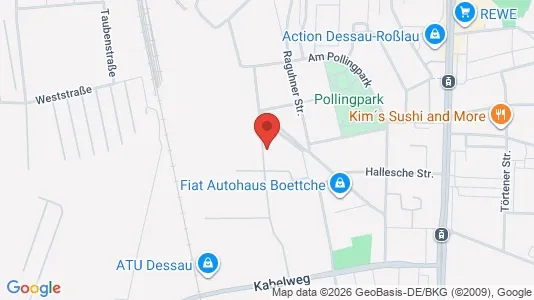 Apartments for rent i Dessau-Roßlau - kort over placeringen