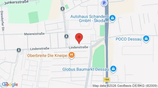 Apartments for rent i Dessau-Roßlau - kort over placeringen