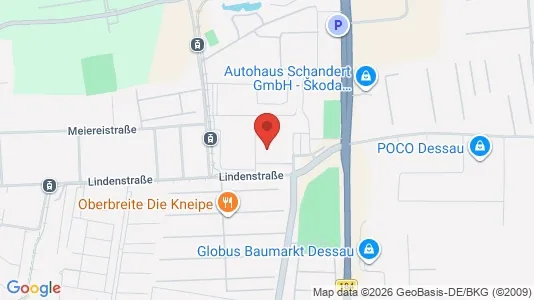 Apartments for rent i Dessau-Roßlau - kort over placeringen