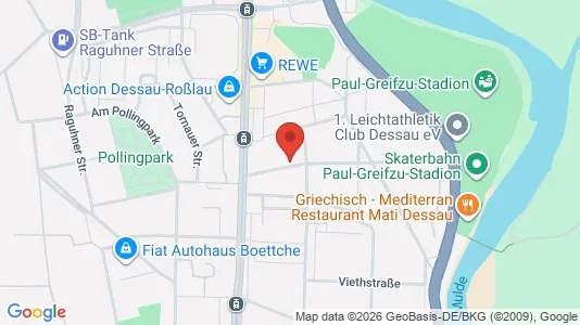 Apartments for rent i Dessau-Roßlau - kort over placeringen