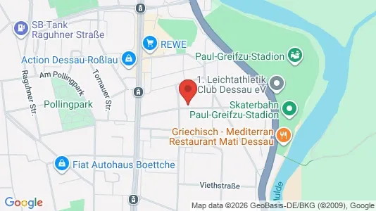 Apartments for rent i Dessau-Roßlau - kort over placeringen
