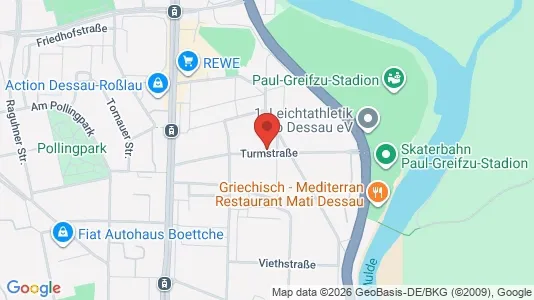 Apartments for rent i Dessau-Roßlau - kort over placeringen