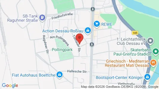 Apartments for rent i Dessau-Roßlau - kort over placeringen