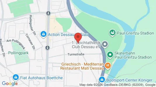 Apartments for rent i Dessau-Roßlau - kort over placeringen