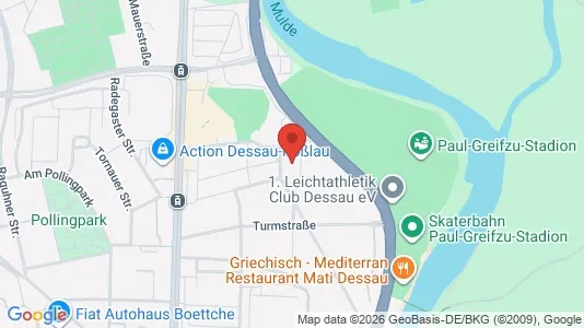 Apartments for rent i Dessau-Roßlau - kort over placeringen