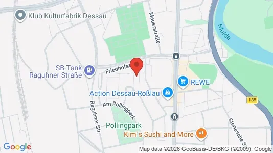 Apartments for rent i Dessau-Roßlau - kort over placeringen