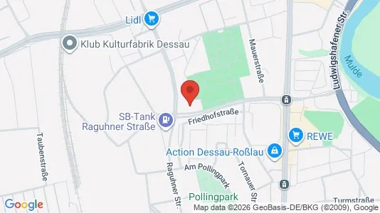 Apartments for rent i Dessau-Roßlau - kort over placeringen