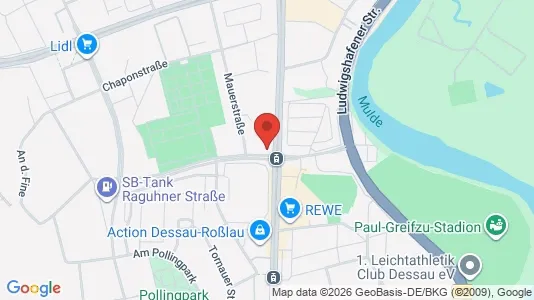 Apartments for rent i Dessau-Roßlau - kort over placeringen