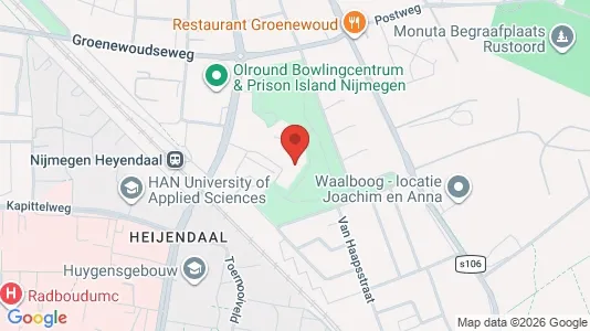 Rooms for rent i Nijmegen - kort over placeringen