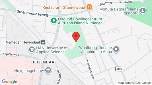 Rooms for rent i Nijmegen - kort over placeringen