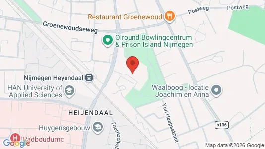 Rooms for rent i Nijmegen - kort over placeringen